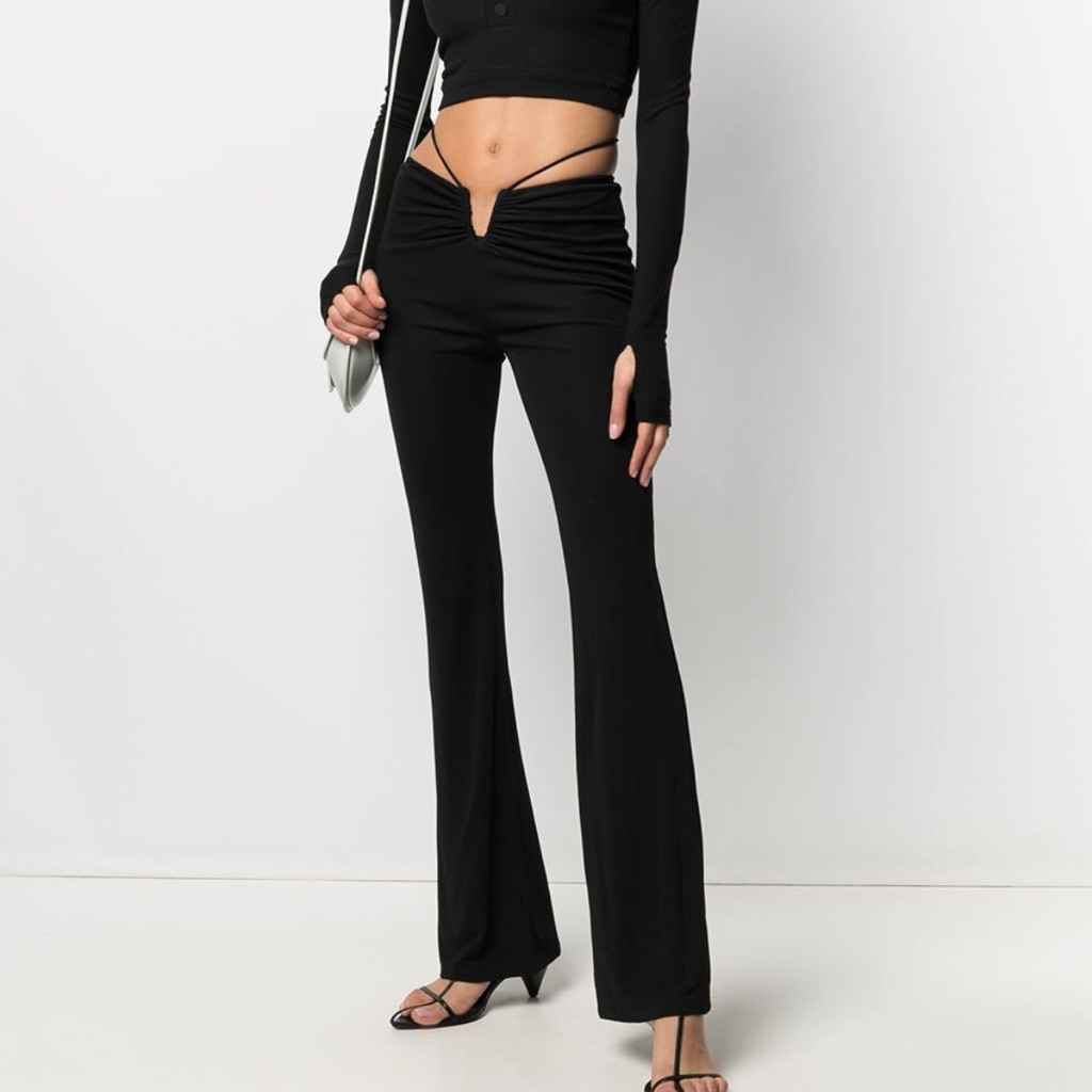 Dion Lee Wire Jersey Trousers - Black - Xs - Nwt